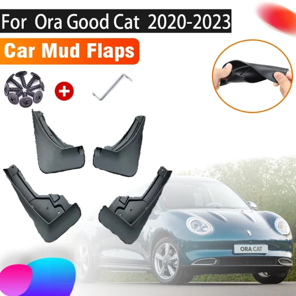 4 PCS Car Mud Flaps For Ora Good Cat Haomao Funky Cat 2020~2023 2022