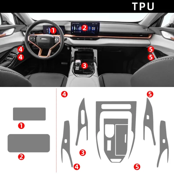 Tpu-Transparent-Film-for-Haval-H6-3rd-Generation-Car-Interior-Sticker-Center-Console-Gear-Navigation-Dashboard