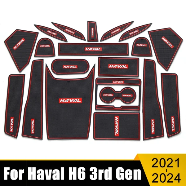 Car-Rubber-Mat-Door-Mats-Anti-Slip-Cup-Cover-Pad-Gate-Slot-Pads-For-Haval-H6