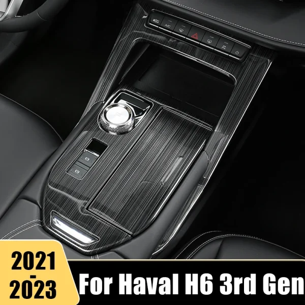 Haval-H6-3rd-Gen-2021-2022-2023-GT-DHT-PHEV-Stainless-Steel-Car-Console-Gearbox