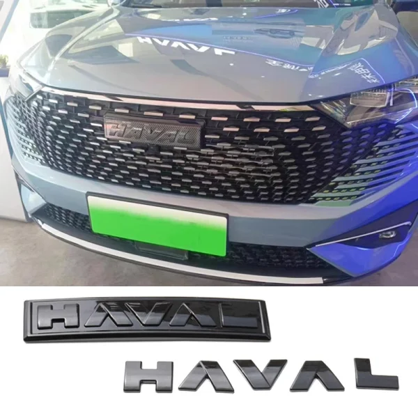 Black Logo Emblems For GWM Great Wall 3th Generation Haval H6 PHEV