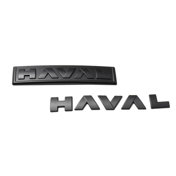 Black Logo Emblems For GWM Great Wall 3th Generation Haval H6 PHEV