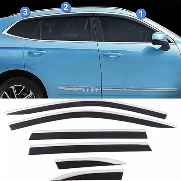 Car Styling Window Deflector Wind Sun Rain Screen Shelter