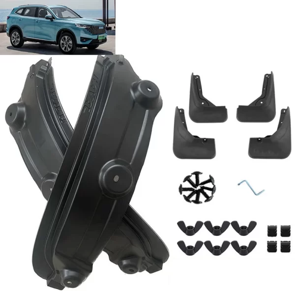 Car Mudguards Plastic Fender Cover Mud Flaps for Great Wall Haval H6 3rd Gen PHEV - Image 2