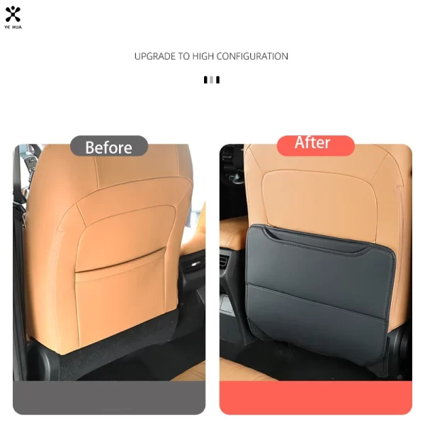 For Great Wall Haval H5 II 2023 2024  Seat Back Child Anti Kick Leather Pads Full Surrounded Protector Auto Interior Accessories - Image 4