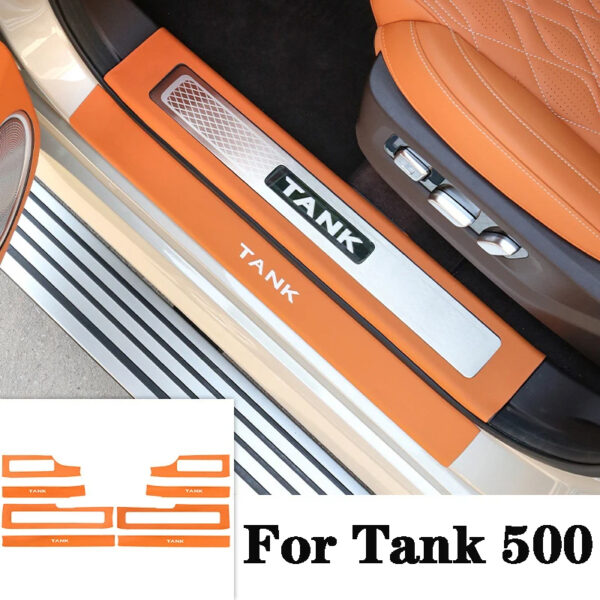 TANK 500 Leather Threshold Strip