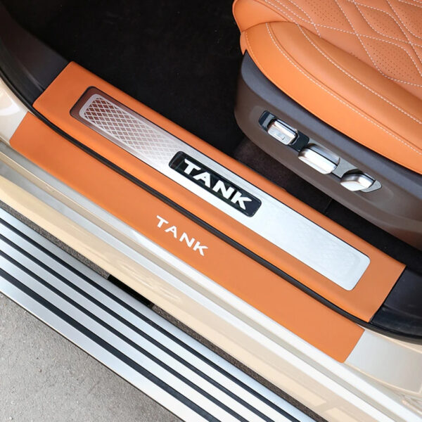 TANK 500 Leather Threshold Strip
